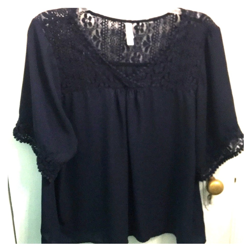 Navy blouse